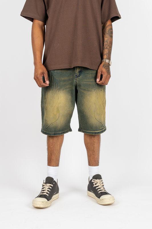 La Flame Jean Shorts