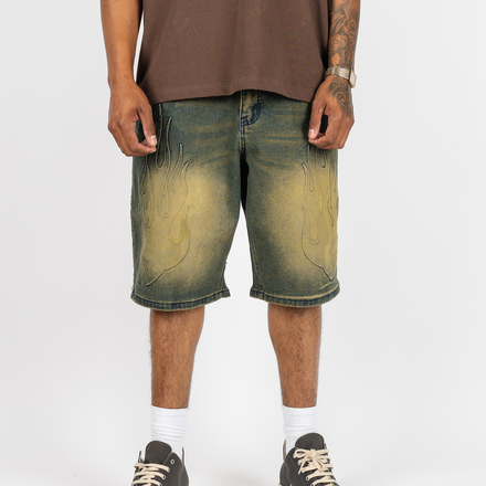 La Flame Jean Shorts